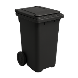 240 Ltr Black Wheeled Bin
